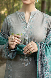 NUW3093 Digital Printed Khaddar Suit - 3 Piece